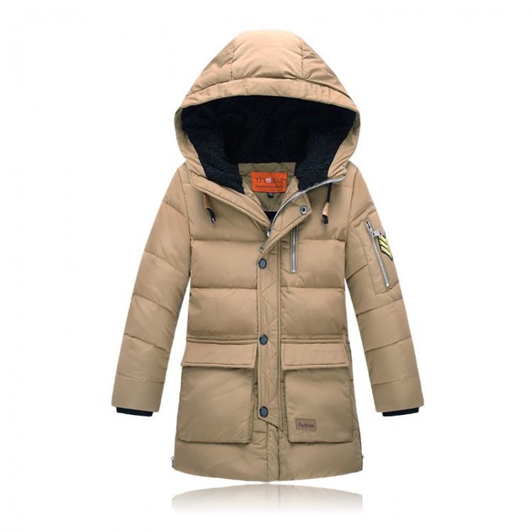 Down hooded parka